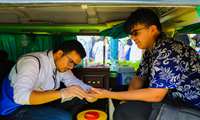 A mobile HIV/AIDS counseling and testing clinic hits the road in Zahedan, Southeast of Iran 